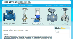 Desktop Screenshot of caprovalve.com