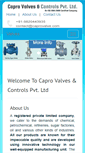 Mobile Screenshot of caprovalve.com